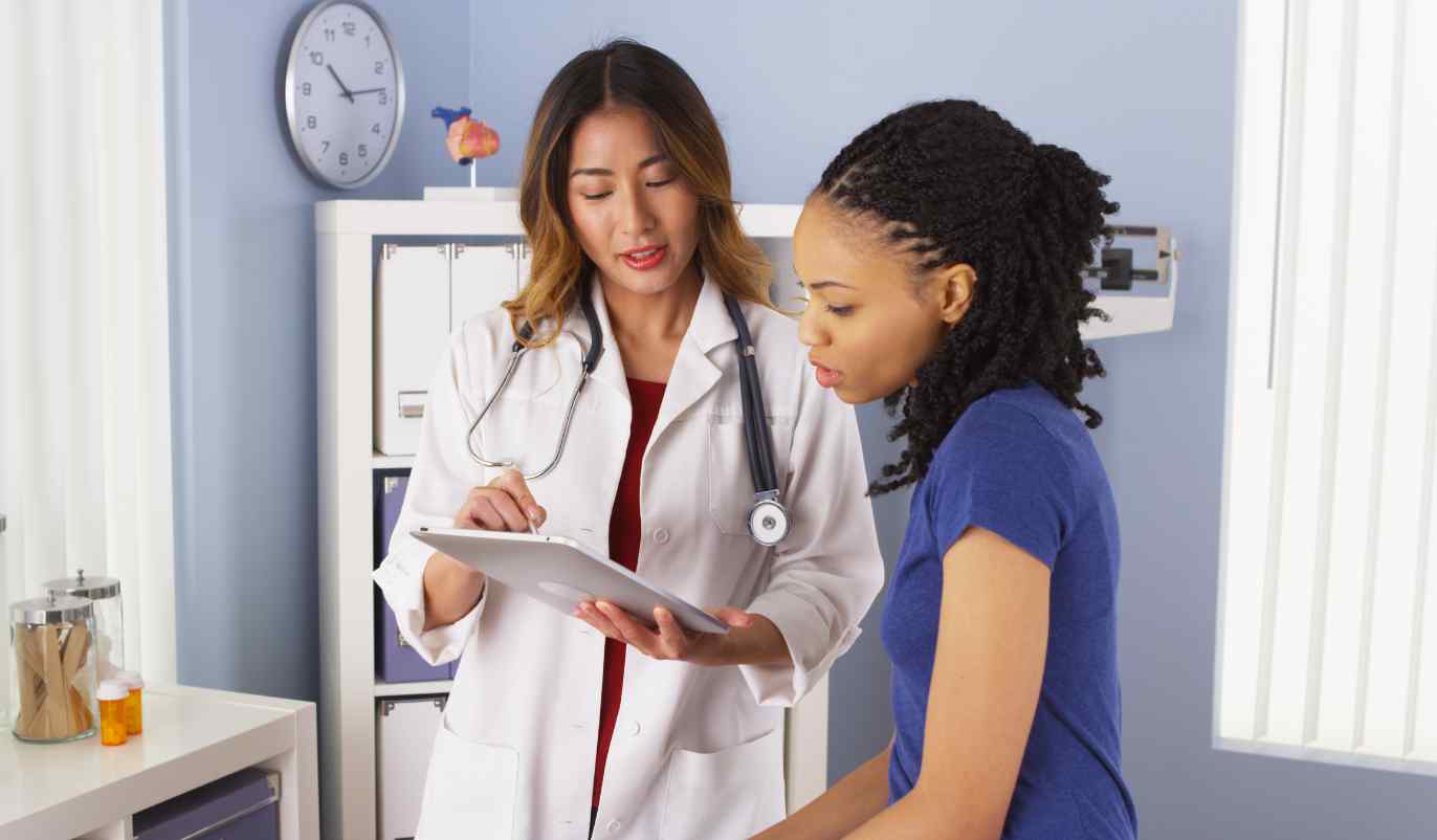 Doctor consulting a patient